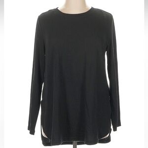Women's Black Long Sleeve Top